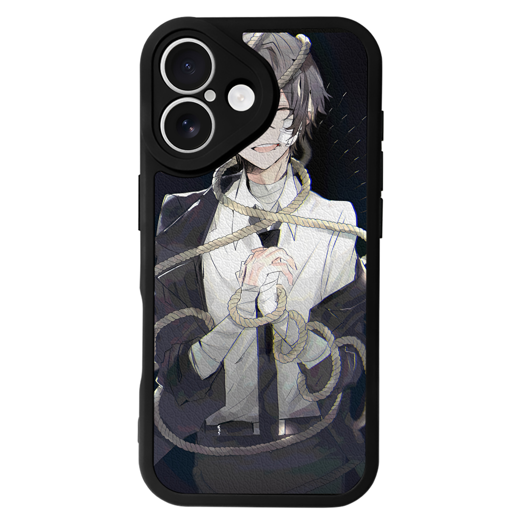 （画像用） 文豪ストレイドッグス Bungo Stray Dogs 【iPhone 16シリーズ対応】シリコンスマホケース（レザー調） 材質：シリコン